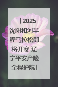2025沈阳和河半程马拉松即将开赛 辽宁平安产险全程护航