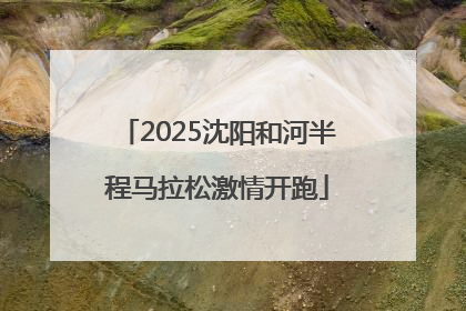 2025沈阳和河半程马拉松激情开跑